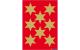 Herma Weihnachtssticker Sterne gold Ø 33 mm