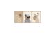 Wallxpert Bild Arches Beige/Blau 3-teilig