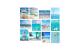 Wallxpert Bild 12-teilig Strand blau
