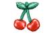 Partydeco Folienballon Kirsche