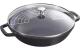 Staub Wok mit Glasdeckel schwarz 4.4 lt.