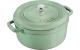 Staub Cocotte 24cm, rund, Salbei, Gusseisen