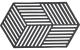 Zone Topfuntersetzer Hexagon, Schwarz