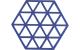 Zone Topfuntersetzer Triangles, Indigo