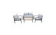 COCON Lounge Set 4-teilig Stahl, PE