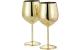 Oak&Steel Weingläser Gold, 2er Set