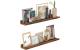Vasagle Wandregal Braun, 2er Set