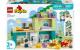 Modernes Familienhaus mit Figuren3-in-1