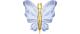 Partydeco Folienballon Schmetterling