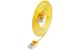 SLIM Patchkabel: U/UTP, 10cm, gelb