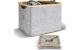 Hennez Aufbewahrungskorb Adrian 40l d.Grau