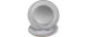 PRO nappe Einweg-Teller Silbe metal,10 Stk.