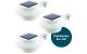 EASYmaxx Solar-Leuchte Dachrinne 3 Stk