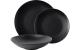 Lunasol Basic black matt Tellerset 12-tlg