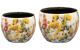 Chalet Topf Satz von 2 Floral
