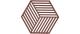 Zone Topfuntersetzer Hexagon, Burgundy