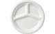 Duni Teller Bagasse weiss 26cm 3-geteilt