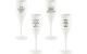 Koziol Sektglas Cheers Spruchreif 4er Set