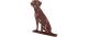 Esschert Rost Hund sitzend