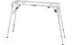 K&M 18953 Stagepiano-Klapptisch weiss