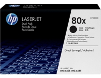 HP Toner 80X - Black 2er-Pack (CF280XD)