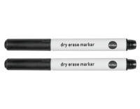 Bi-Office Glassboard-Marker schwarz 2er