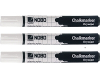 Nobo Boardmarker weiss, 3er Pack