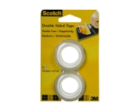 3M Scotch Doppelseitig 2er Pack, 12mm x6.3m