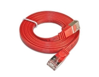 Wirewin Slim Patchkabel: STP, 0.25m, rot
