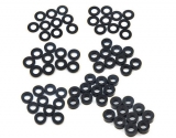 Alu Distanzhalter Set M3, Schwarz