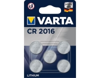 VARTA Knopfzelle CR2016, 3V, 5Stk