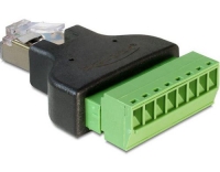 Delock RJ45 Stecker Terminalblock 8Pins