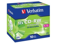 Verbatim CD-RW 12x 700MB/80Min, 10er Pack