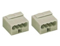 Wago Steckklemme Micro-Wago 4-fach hellgrau