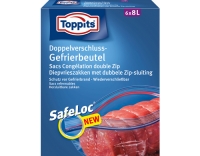 Toppits Doppelverschluss-Gefrierbeutel