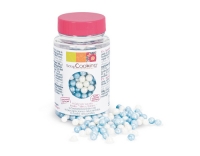 ScrapCooking Dekozucker Perlen Weiss/Blau