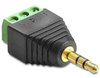 Delock Terminalblock 3.5mm Klinke Stecker