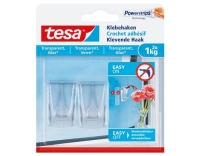 Klebehaken transparent, Glas, 1 kg