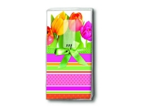 Paper + Design tulips & stri. Taschent&uuml;cher