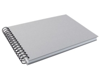 Kunst + Papier Spiral-Skizzenbuch, grau