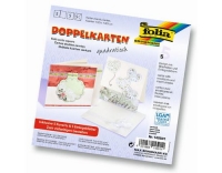 Folia Doppelkarten quadratisch 220 g/m2