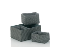 Kela Korb-Set Rimossa 5 teilig grau