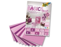 Folia Motivblock Basics rosa