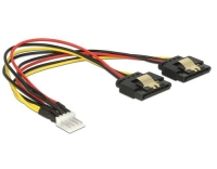 Floppy Stecker - 2x SATA Stromadapter