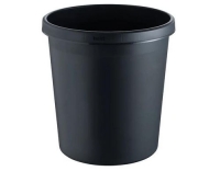 Helit Papierkorb schwarz, 18 Liter