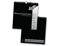 Folia Dauerkalender schwarz