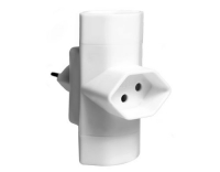 Schönenberger Abzweigstecker 3x T13 weiss