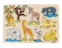 Steckpuzzle afrikanische Tierkinder