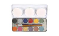 Eulenspiegel Schminke Palette 12 Farben