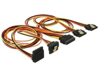 Delock SATA Stromadapter 4x SATA, gewinkelt